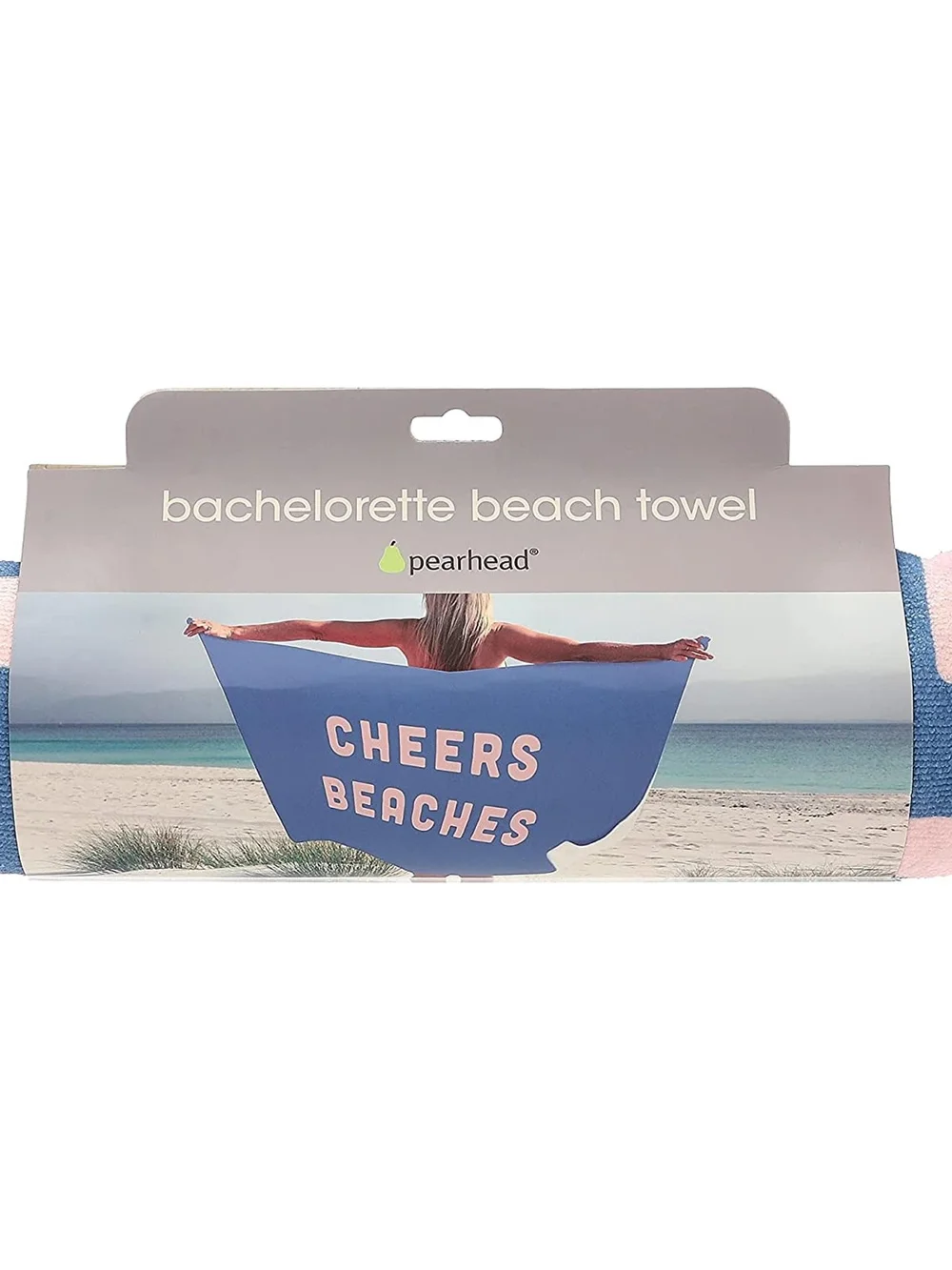Pearhead Cheers Beaches Beach Towel NWT Bachelorette Bride